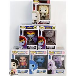 LOT OF 6 ASSORTED FUNKO POPS:ANIMATION VARIETY