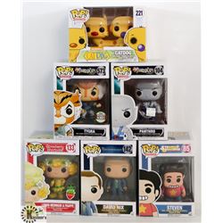 LOT OF 6 ASSORTED FUNKO POPS: MIXED VARIETY