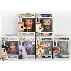 LOT OF 6 ASSORTED FUNKO POPS: MIXED VARIETY