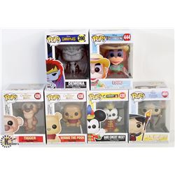 LOT OF 6 ASSORTED FUNKO POPS: DISNEY VARIETY