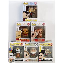 LOT OF 6 ASSORTED FUNKO POPS: DISNEY VARIETY