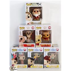 LOT OF 6 ASSORTED FUNKO POPS: DISNEY VARIETY