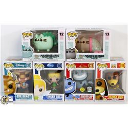 LOT OF 6 ASSORTED FUNKO POPS: DISNEY &  PUSHEEN