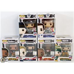 LOT OF 6 ASSORTED FUNKO POPS: FOOTBALL VARIETY