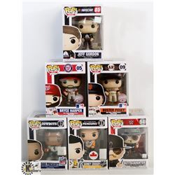 LOT OF 6 ASSORTED FUNKO POPS: SPORTS VARIETY