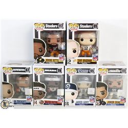 LOT OF 6 ASSORTED FUNKO POPS: FOOTBALL VARIETY