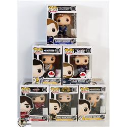 LOT OF 6 ASSORTED FUNKO POPS: NHL  EXCLUSIVE