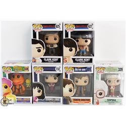 LOT OF 6 ASSORTED FUNKO POPS: TV VARIETY PACK.