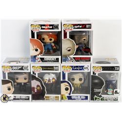 LOT OF 6 ASSORTED FUNKO POPS: MOVIES & ANIMATION