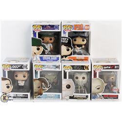 LOT OF 6 ASSORTED FUNKO POPS: MOVIES VARIETY PACK.