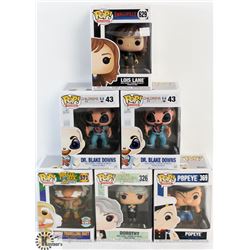 LOT OF 6 ASSORTED FUNKO POPS: TV & ANIMATION