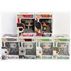 Image 1 : LOT OF 6 ASSORTED FUNKO POPS: MOVIES VARIETY PACK.