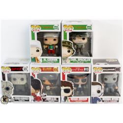 LOT OF 6 ASSORTED FUNKO POPS: MOVIES VARIETY PACK.