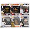 Image 1 : LOT OF 6 ASSORTED FUNKO POPS: MOVIES & TV VARIETY