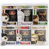 Image 1 : LOT OF 6 ASSORTED FUNKO POPS: MOVIES VARIETY PACK.