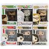 Image 1 : LOT OF 6 ASSORTED FUNKO POPS: MOVIES VARIETY PACK.