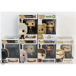 LOT OF 6 ASSORTED FUNKO POPS: MOVIES VARIETY PACK.