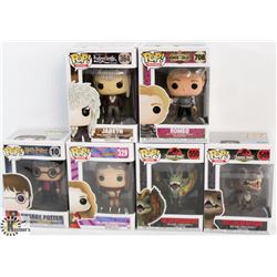 LOT OF 6 ASSORTED FUNKO POPS: MOVIES VARIETY PACK.