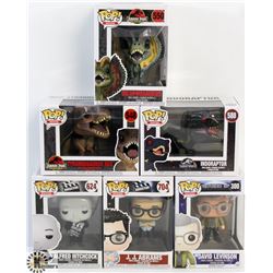 LOT OF 6 ASSORTED FUNKO POPS: MOVIES VARIETY PACK.