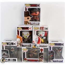 LOT OF 6 ASSORTED FUNKO POPS: MOVIES VARIETY PACK.