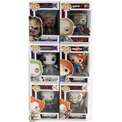 LOT OF 6 ASSORTED FUNKO POPS: MOVIES VARIETY PACK.