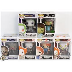 LOT OF 6 ASSORTED FUNKO POPS: MOVIES VARIETY PACK.