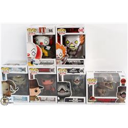 LOT OF 6 ASSORTED FUNKO POPS: MOVIES VARIETY PACK.