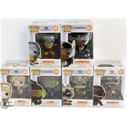 LOT OF 6 ASSORTED FUNKO POPS: OVERWATCH VARIETY