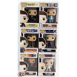 LOT OF 6 ASSORTED FUNKO POPS: TV VARIETY PACK.