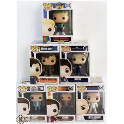 LOT OF 6 ASSORTED FUNKO POPS: TV VARIETY PACK.