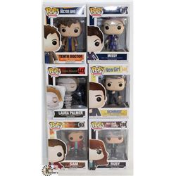 LOT OF 6 ASSORTED FUNKO POPS: TV VARIETY PACK.