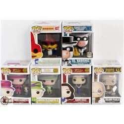 LOT OF 6 ASSORTED FUNKO POPS: MIXED VARIETY PACK.