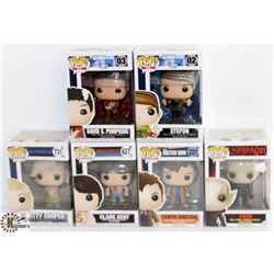 LOT OF 6 ASSORTED FUNKO POPS: TV VARIETY PACK.