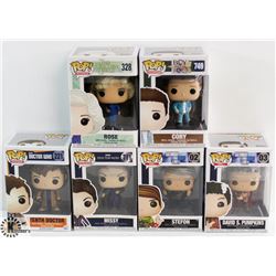 LOT OF 6 ASSORTED FUNKO POPS: TV VARIETY PACK.