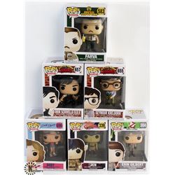LOT OF 6 ASSORTED FUNKO POPS: MOVIES VARIETY PACK.