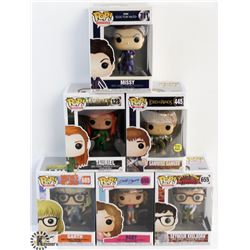 LOT OF 6 ASSORTED FUNKO POPS: MOVIES VARIETY PACK.