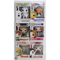 LOT OF 6 ASSORTED FUNKO POPS: MOVIES VARIETY PACK.