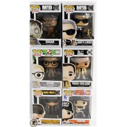 LOT OF 6 ASSORTED FUNKO POPS:MOVIES VARIETY PACK.