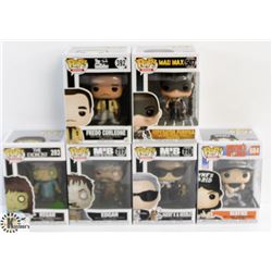 LOT OF 6 ASSORTED FUNKO POPS:MOVIES VARIETY PACK.