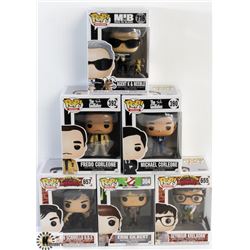 LOT OF 6 ASSORTED FUNKO POPS:MOVIES VARIETY PACK.