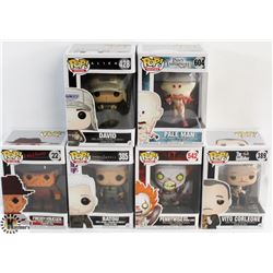 LOT OF 6 ASSORTED FUNKO POPS:MOVIES VARIETY PACK.