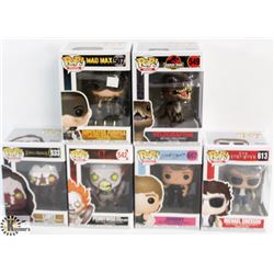 LOT OF 6 ASSORTED FUNKO POPS:MOVIES VARIETY PACK.