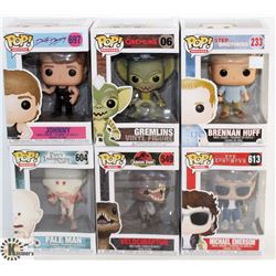 LOT OF 6 ASSORTED FUNKO POPS: MOVIES VARIETY PACK.