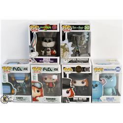 LOT OF 6 ASSORTED FUNKO POPS: MIXED VARIETY PACK.