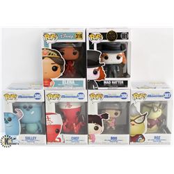 LOT OF 6 ASSORTED FUNKO POPS: DISNEY VARIETY PACK.