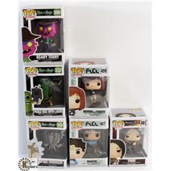 LOT OF 6 ASSORTED FUNKO POPS: ANIMATION VARIETY