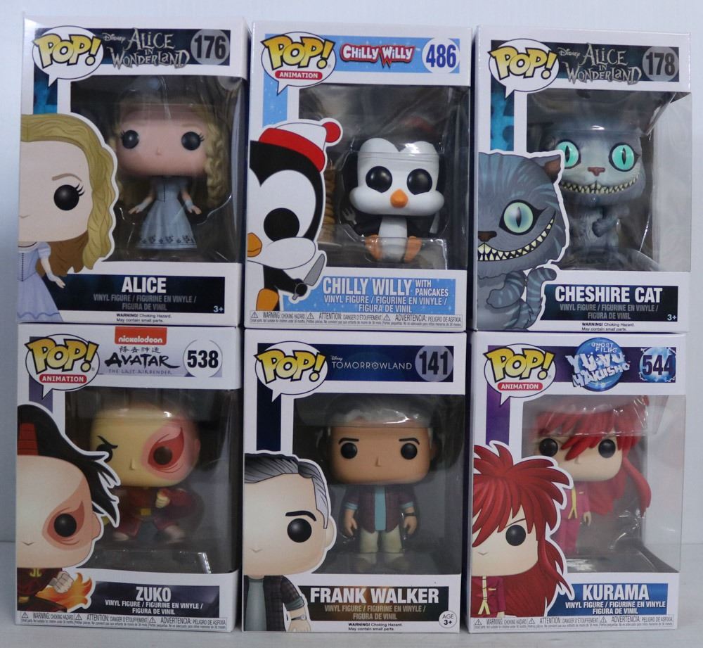 LOT OF 6 RANDOM ASSORTED FUNKO POPS. - Kastner Auctions