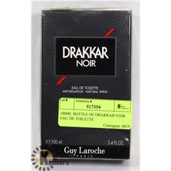 100ML BOTTLE OF DRAKKAR NOIR EAU DE TOILETTE