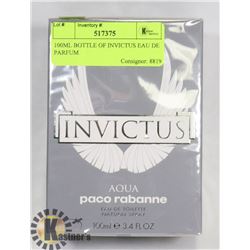 100ML BOTTLE OF INVICTUS EAU DE PARFUM