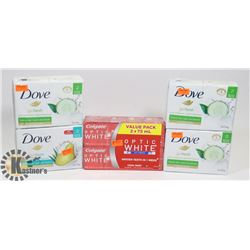 BUNDLE OF DOVE SOAP AND COLGATE TOOTHPASTE